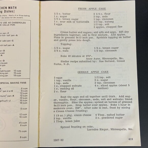 Pine To Prairie Cookbook Volume II Telephone Pioneers of America Vintage 1983 - Picture 10 of 13